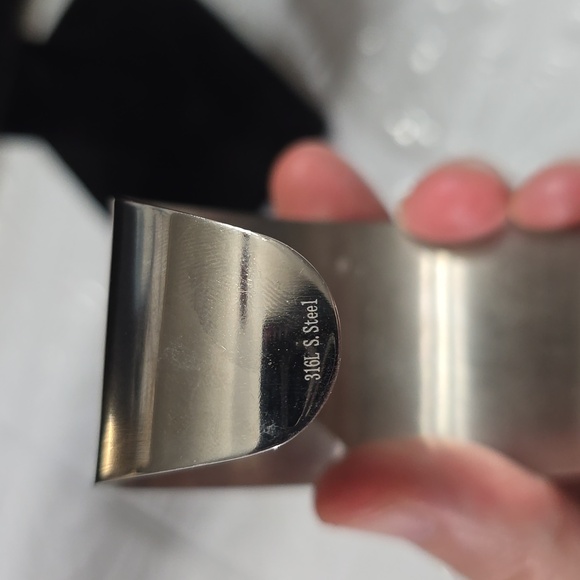 Millefiori Glass Bold Chunky Wide Bangle Cuff Stainless Steel Bracelet - Picture 12 of 13